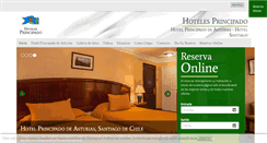 Desktop Screenshot of hotelprincipadodeasturiassantiago.com